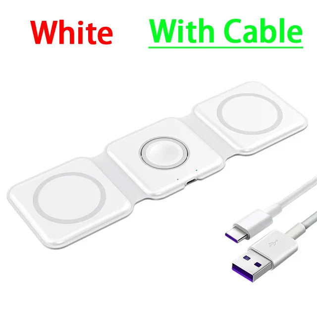 Foldable Wireless Magsafe Charger 3 in 1 for Iphone