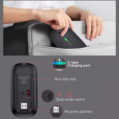 Wireless Bluetooth Rechargeable Mouse 