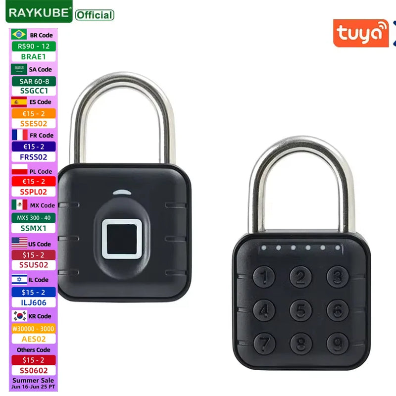 Electronic Padlock -Bluetooth Fingerprint 
