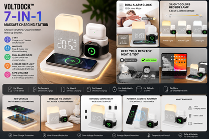 VOLTDOCK™ 7-IN-1 MAGSAFE CHARGING STATION