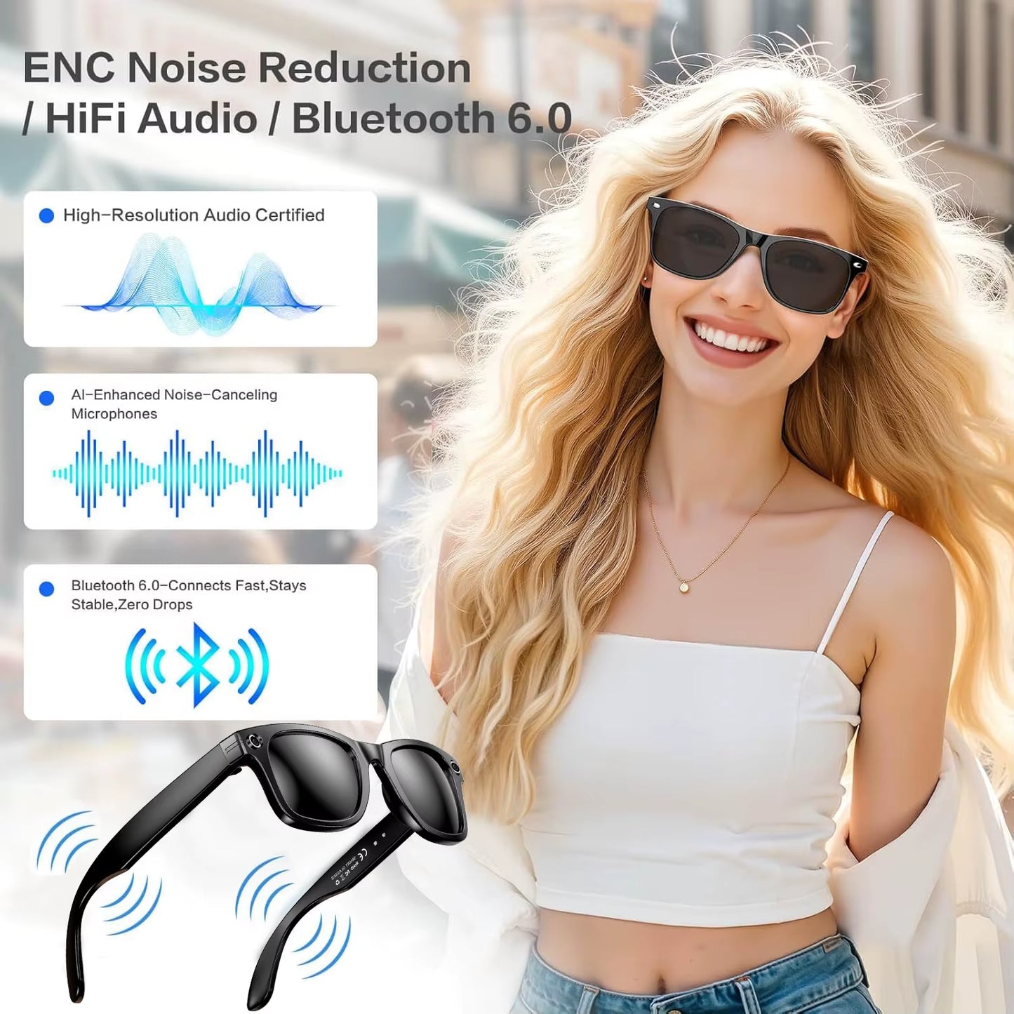 New 800W Camera AI Glasses