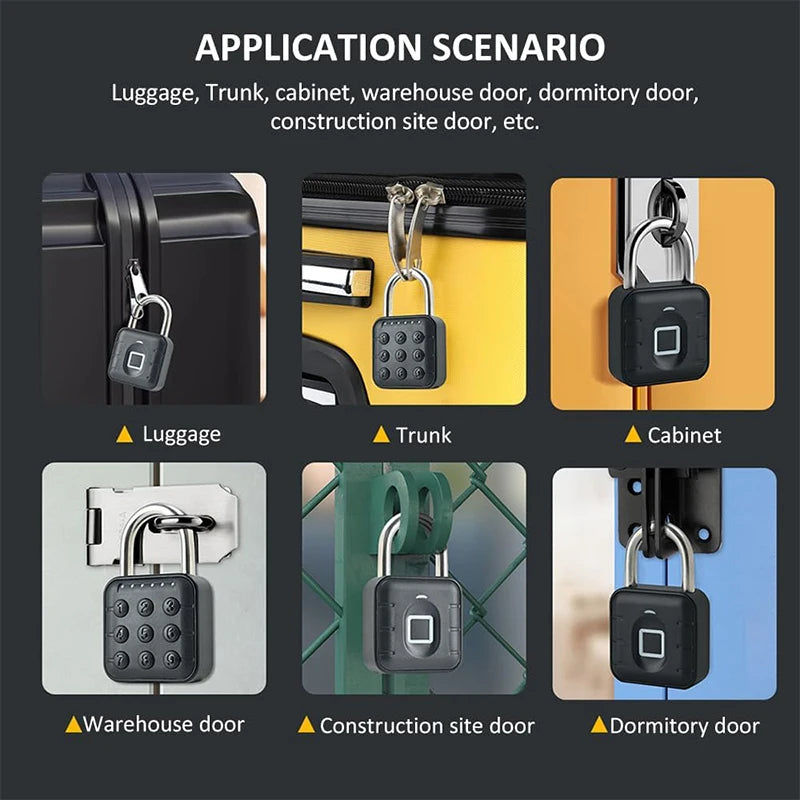 Electronic Padlock -Bluetooth Fingerprint 