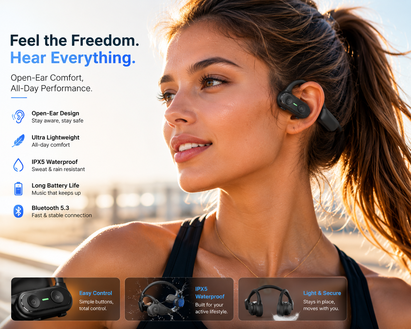 VOLTWAVE™ BONE CONDUCTION HEADSET
