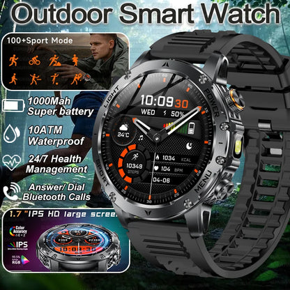 2025 New Military Smart Watch Fitness Tracking