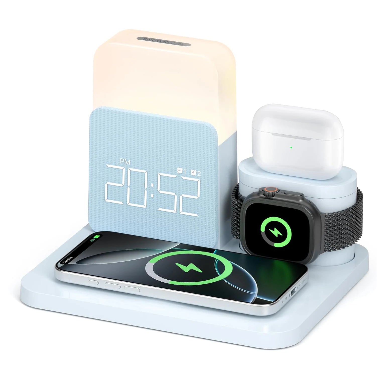7-In-1 Alarm- Clock -Charger
