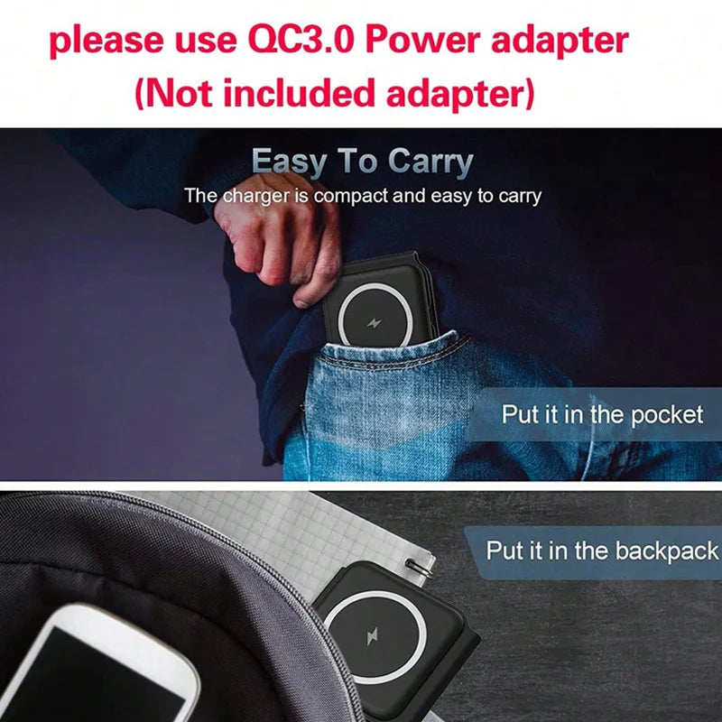 Foldable Wireless Magsafe Charger 3 in 1 for Iphone 