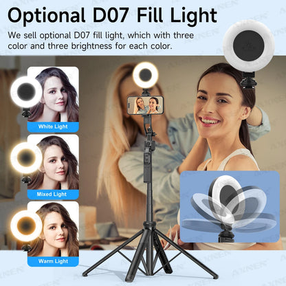 Tripod Selfie Stick 360° Auto Rotation 