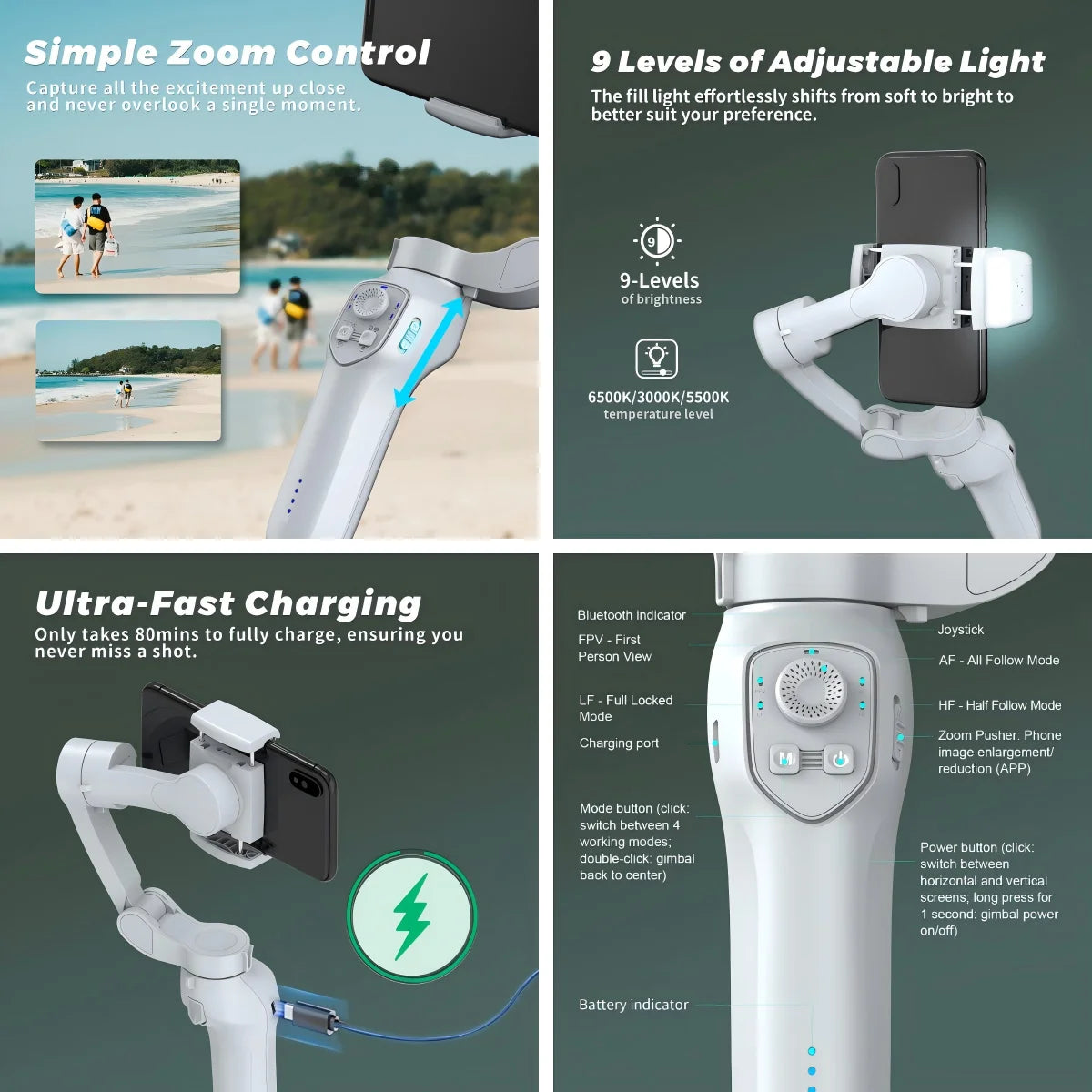 L7C Pro 3-Axis Gimbal Stabilizer