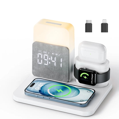 7-In-1 Alarm- Clock -Charger