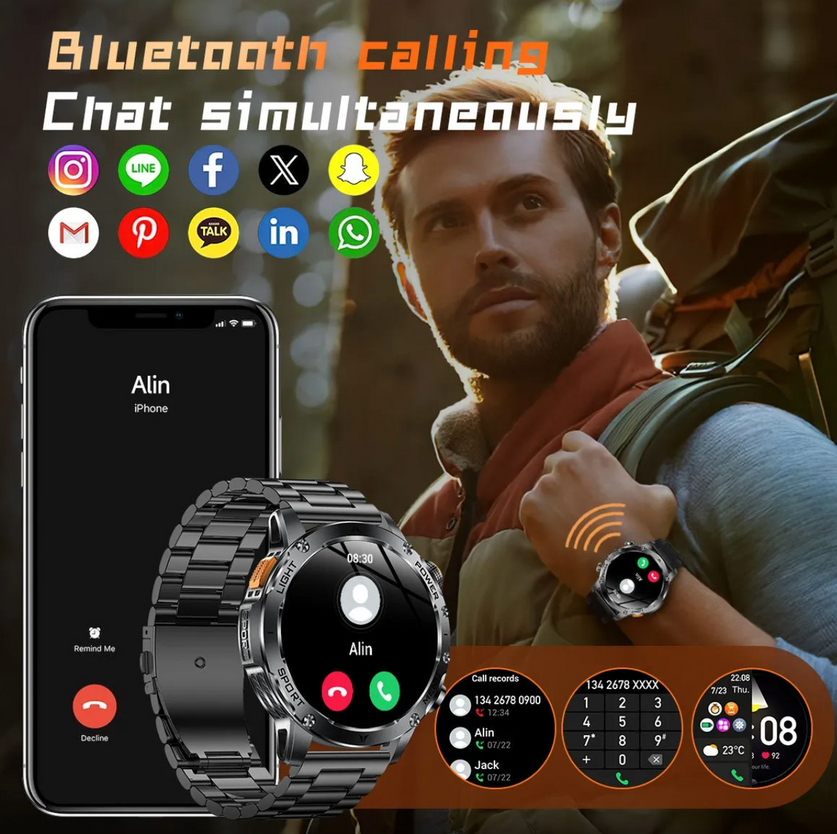 MILITARY-STYLE SMART WATCH – VOLTTACT™ – product image 4
