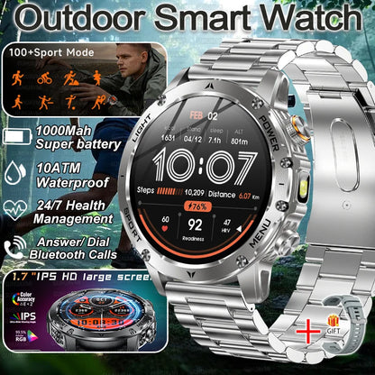 2025 New Military Smart Watch Fitness Tracking