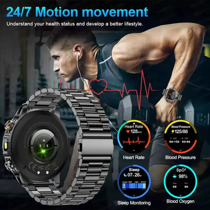 2025 New Military Smart Watch Fitness Tracking